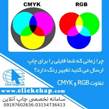 تفاوت RGB و CMYK در چاپ